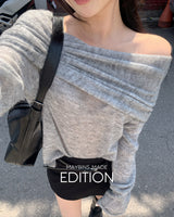 [MADE] Bamin off‑shoulder wool knit