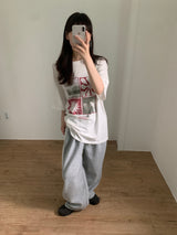 コットンレーストラックパンツ (3color)
