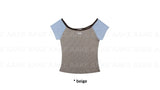 RAGLAN OFF-SHOULDER TEE