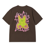 25SS ブラーラビット半袖Tシャツ ダークブラウン