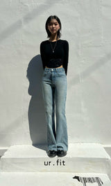 FLARED BOOTCUT DENIM PANTS code 23005