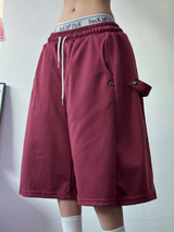 SNAP OVER BASIC BERMUDA PANTS 🩵💕🧸🤎8COLOR