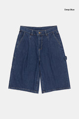 Ripi carpenter bermuda denim pants