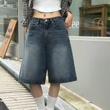 [BELLIDE MADE] コットンバミューダデニムパンツ