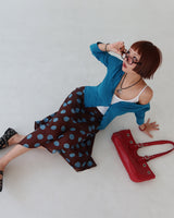 Punching Eyelet Buckle Baguette Shoulder Bag