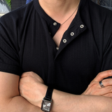 Look Lachief Standard Henry Neck Ribbed Short Sleeve