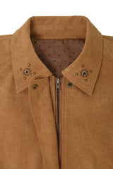 Eco Suede Stud Jumper (beige)