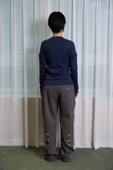 DON'T PUSH MY BUTTONS TROUSER (CHARCOAL)