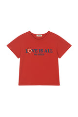 ラブマーク Tシャツ [Red]