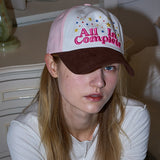 Stella Retro Ball Cap (Brown & Cherry Blossom)