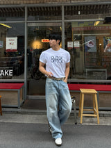 Damage iced denim pants