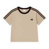 ロフエッセンシャルスポーティートラッククロップTシャツ (4color)