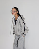 Breeze fleece-lined track string wide pants