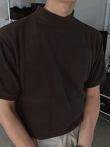 ASCLO フリース ハイネックショートスリーブTシャツ (5color)