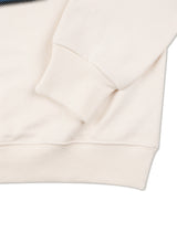 Women's two-tone broken logo crop sweatshirt cream(FCE1TS301W)