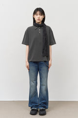 Deni Pigment Collar Top