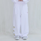 [FANCY X DUSTY] デビル＆エンジェルプリントスウェットパンツ (WHITE) F25NM1004