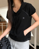 [ORIGINAL] AMI Raglan Short-Sleeve Hoodie T-Shirt