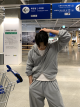 [Set-up]Find fleece sweat zip-up pants
