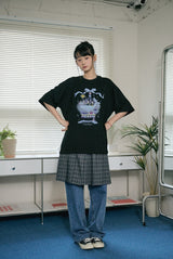 26SS★ DTPリボンクジラ半袖Tシャツ