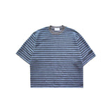 ASCLO クレヨンマルチボーダー半袖Tシャツ (3color)