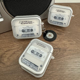 レトロなカセットテープAirpodsケース+チャーム