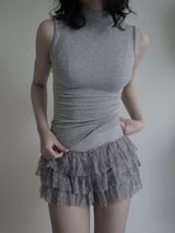 ROLL SLEEVELESS, 3color