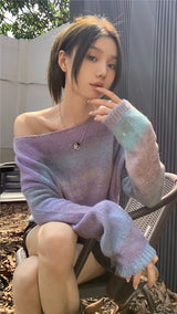 Turtleneck loose fit knitwear