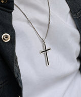 NN-105 Blackstone Cross Necklace