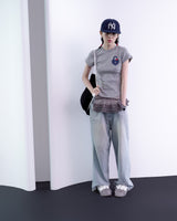 Heartlock Dot Crop T-shirt (Grey)