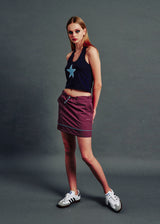  NYLON SKIRT PURPLE