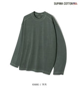 LMN Sufima Cotton Pigment Oversized Fit Long-Sleeved T-Shirt (7 colors)
