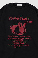 Club rabbit printed knit