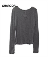 Attid layerd henry long sleeve