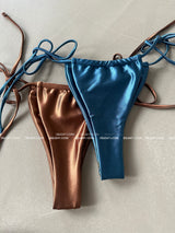 satin strap bikini