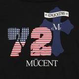 RODEZ 72 AMERICAN FLAG ONE SHOULDER LONG SLEEVE T (2Color)