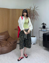 Sepi Washed Cargo Bermuda Pants