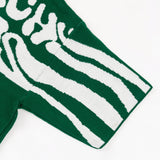 Hierarchy Studios ATOM - Green Fluid Oversized Knit Polo Shirt