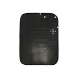 surgery denim jeans clover logo clutch bag 'black denim'