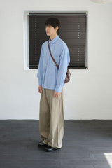 tailored wide slacks