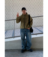 Double zipper windbreaker