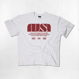 NUSL レッドロゴオーバーフィットTシャツ - 4COLOR