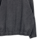 denim curved pocket jumper