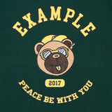 EXAMPLE カレッジBBベア半袖Tシャツ