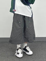 nylon rivet carpenter shorts