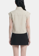 Viro Stand Collar Blouse