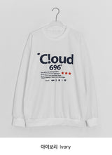 [unisex] スコムレタリングオーバースウェットシャツ