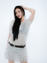 LACE HOODIE DRESS