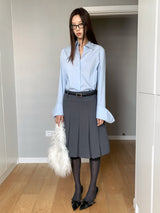 Cotton Basic Sharp Long Sleeve Shirt