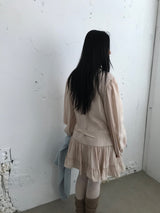 アプリコットピンタックドレス (3 Colors)